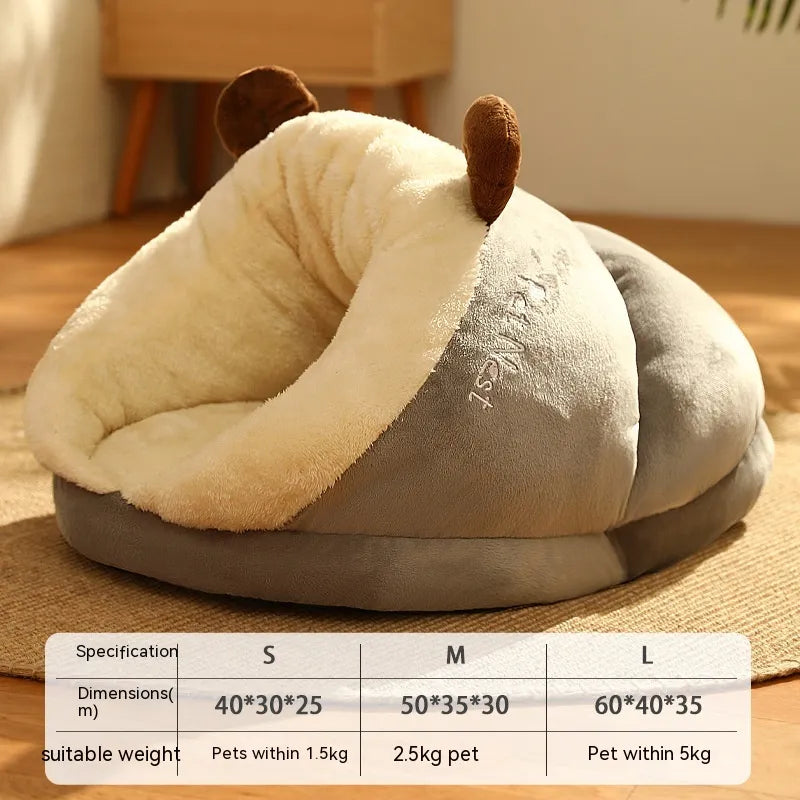 Cozy Winter Slipper Pet Nest