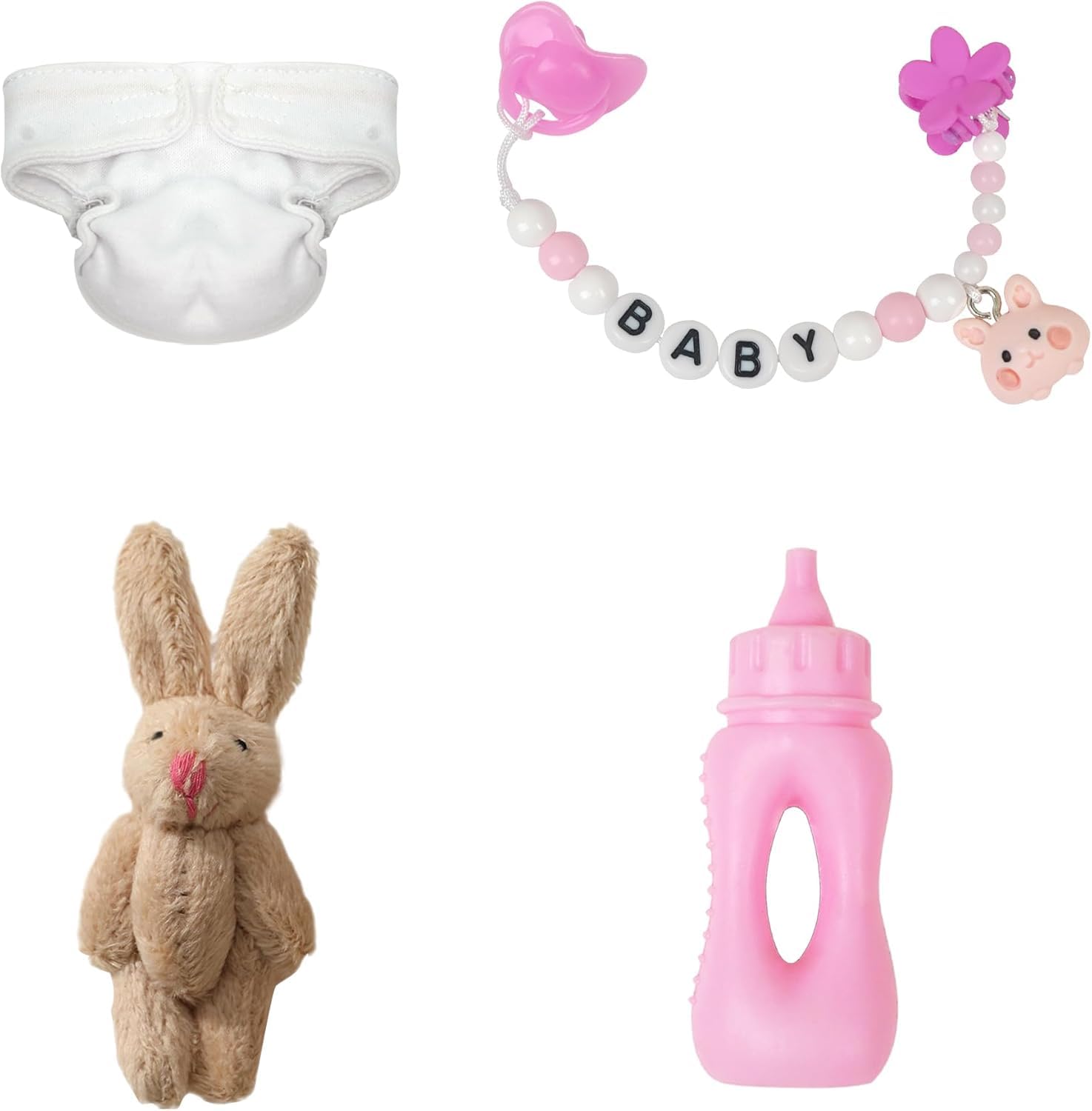 Mini Silicone Pacifier & Feeding Toy Set (4-Piece)