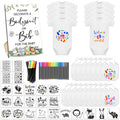 Baby Shower Bib & Bodysuit Craft Set (69-Piece)